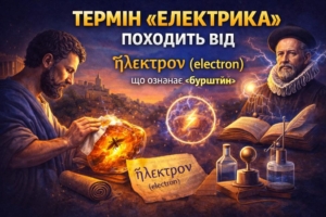 Термін електрика походить від