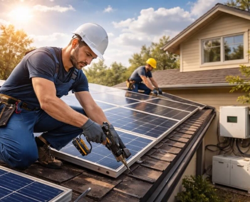 встановлення сонячних панелей