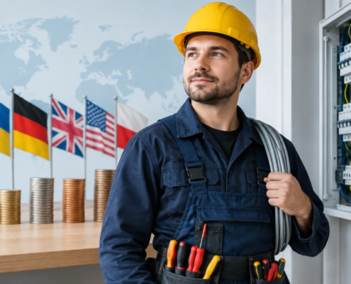 Сколько зарабатывает электрик в разных странах: зарплаты в Украине, Германии, Англии, США и Польше